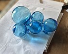 Handblown 6 5    Round Turquoise Blue Glass Fishing Float Buoy Ball