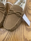 Minnetonka Mens Sueda Trapper Mens Moccasin Slippers Size 12 Cinnamon Nwb