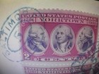 Sb411 Postage Stamp Lot Of Stamps Estate Stamp Collection On Envelope Usa
