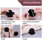 20 Pairs Self Adhesive Hook And Loop Tape Nylon Fastener Strips Set Sticky Back