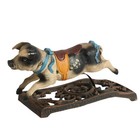 French Cochon-style Cast Iron Carousel Pig