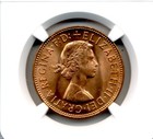 Great Britain  One Penny  1967 Ngc Ms 65 Rd