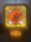 Vintage Dr  Pepper Clock Sign Light Lighted 20   x13    1973 Motion Ck-9 Working 