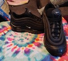 Nike Air Max 97 Black Unisex Kids Sneaker 7y Low Top Lace-up 921522-011