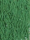 Antique Vintage Micro Seed Beads-18 0 Greasy Deco Jade Muted Spring Green Hanks