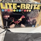 Vtg Original 1973 Lite Brite Hasbro Toy Light Box Bright Working Pegs Sheets