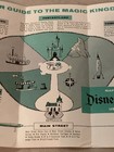 1964 Rare Welcome To Disneyland Main Gate Map Brochure  Disneyana- Vintage 