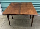 Antique 19th C English Sheraton Inlaid Wood Flip Top Card Game Accent Side Table