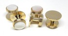 Mother Of Pearl   Gold Tuxedo Shirt Studs  5   Manufacturers Direct Pricing    
