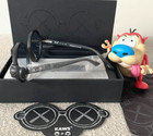 New Kaws Xx Sons   Daughters Black Sunglasses W  Case Art Snoopy Mickey Kids