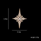 Rhinestone Star Brooch For Men Women     Crystal Lapel Silver Tone Pin Badge Gift