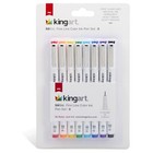 Kingart 435-8 Pro Inkline Color Micro Line   Precision Graphic Pens  8 Colors 