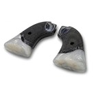 Beautiful Black Rosewood Grips With White Pearl Acrylic Accent For Heritage Arm