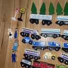 37 Pcs Lot Imaginarium Thomas Brio Express Railway Wood Trains Track Tree Salty