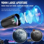 Telescope 800mm 800 Refractor Astronomy Beginners Stainless Tripod Hugerstar