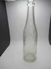 Vintage Pepsi Cola Clear Glass Embossed Bottle