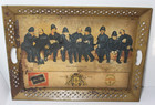 23  Huge 1940s Old Vintage Carling s Red Cap Ale Beer Sign Large Metal Beer Tray
