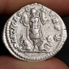 Emperor Septimius Severus Denarius Xf Ancient Rome Silver Coin 202ad Captives