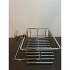 Pottery Barn Mercer Shower Caddy Polished Nickel Wall Mount Wire Basket 9 