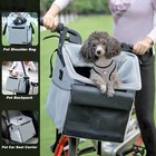 Pet Carrier Bicycle Basket Bag Pet Carrier booster Backpack For Dogs And Cats   
