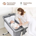 Baby Bedside Crib  Portable Travel Sleeper Bed Side Bassinet W carrying Bag     