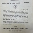 Vtg Presto Pressure Cooker Canner Instructions And Recipes Manual Booklet