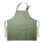 Kitchen Cooking Apron With Pocket For Men Women With Adjustable Ties Green