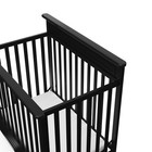 Mini Crib 4-in-1 Convertible Daybed Twin Bed Greenguard Gold Black Storkcraft