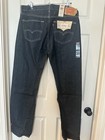 Levi s Men s 501 Original Straight Jeans Dark Wash Denim Cotton Button Fly