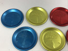 Original 1960 s Coca-cola Anodized Multicolor Coaster Set