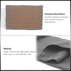 12v Heated Electric Fleece Gray Grey Cozy Blanket Automotive Car Truck Suv Van