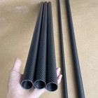 3k Carbon Fiber Tube Matt Twill 200 300 500   mm Od 5   50   mm Roll Wrapped