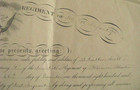 Civil War Raleigh North Carolina Surrender 1865  Illinois Officers Commission