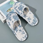 Women s Cotton House Slippers Soft Floral Non Slip Indoor Bedroom Home Shoes