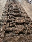 Antique Hindu Carved Wood Sculpture Dashasvatara Vishu Used For Temples Walls