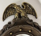 Vintage Homco Federal Eagle Convex Porthole Wall Mirror   2340