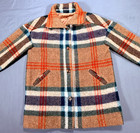 Vintage Jimmy Hourihan Dublin Ireland Wool Coat Jacket Womens Size 12 Plaid