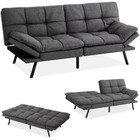 Futon Sofa Bed Couch  Memory Foam convertible  Modern Loveseat Daybed 