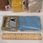 13 Vintage Caron Columbia-minerva Latch Hook Rug Yarn Packs Blue Yellow Pink Lot