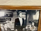 Signed Star Trek Bridge Scene Photo Framed B w Oak Frame Gold Ink 11 1 8 X 9 In