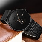 Luxury Men Watch Quartz Analog Date Ultra-thin Mesh Strap Man Wristwatch Gift