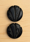 6 Vintage Buttons-2 Carved Bakelite   4 Plastic-2  To 1-3 4 