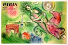 Rare Poster Paris Opera By Marc Chagall Original Vintage French Travel Poster