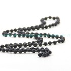 6mm Black Lava Stone 108 Prayer Beads Tibet Buddhist Mala Necklace Bracelet