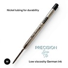 Parker Classic Stainless Ct  Black Pen   Pencil Set