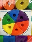 Vtg 1963 New Fisher Price  771 Creative Blocks Set 18 Blocks 6 Wooden Dowels