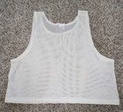 Vintage 80   s Adidas Tank Top Made In Usa Xl 46-48 Cropped Mesh Net Running