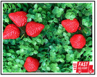 18pcs Plastic Artificial Red Strawberries Fake Lifelike Simulation Realistic    