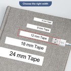 5pk For Brother P-touch Tze-231 Tz-231 12mm White Standard Laminated Label Tape