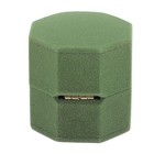 Ring Box Octagon Exquisite Romantic Small Flannel Ring Gift Case For Proposal
